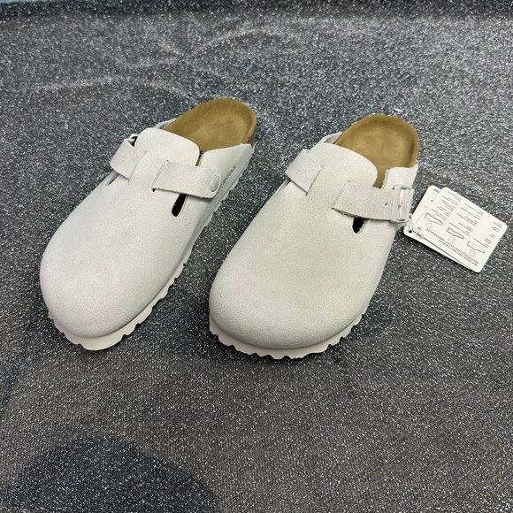 Women's Birkenstock Boston Mink Shoes - Picture 3 of 5